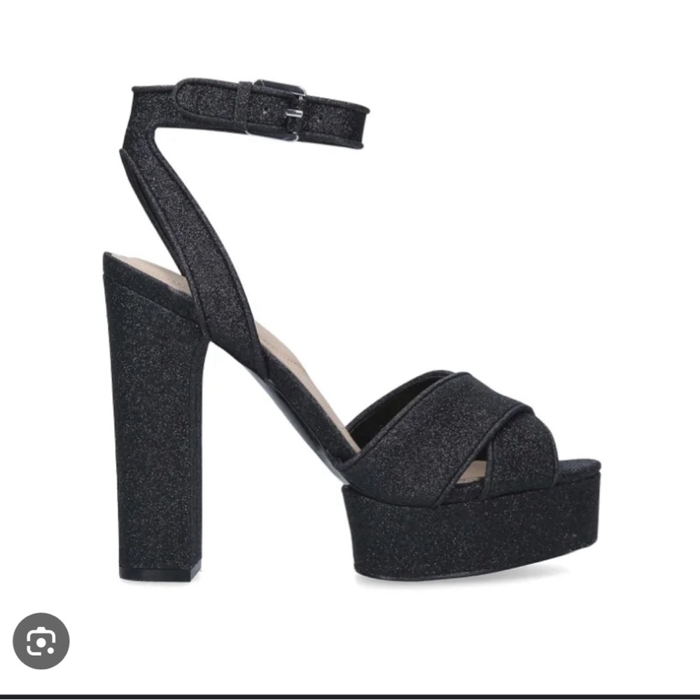 ALDO disco platform glitter heels